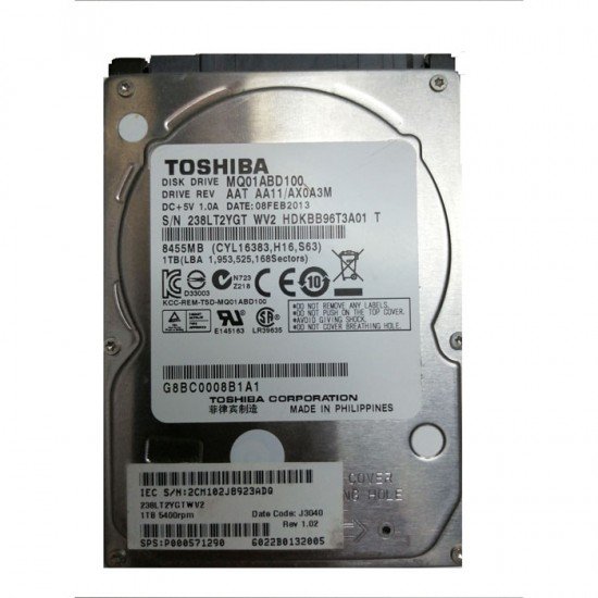 Arızalı Toshiba MQ01ABD100 1000Gb Harddisk