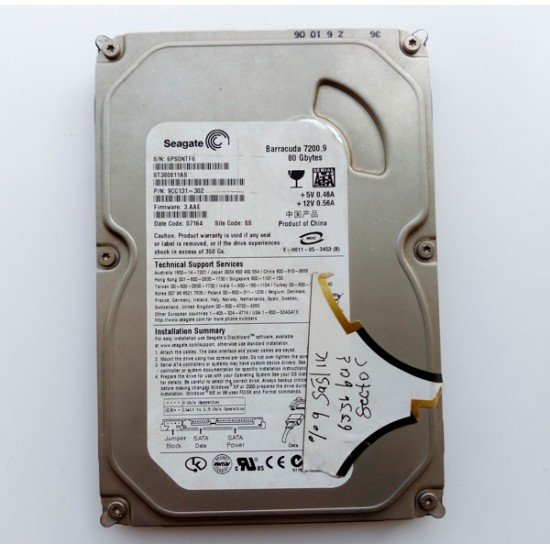 ARIZALI SEAGATE ST380811AS 80GB Harddisk