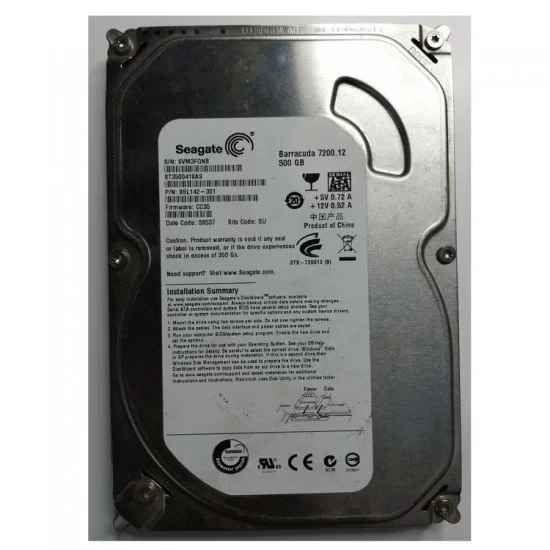 ARIZALI SEAGATE ST3500418AS 500GB Harddisk ARIZALI SEAGATE ST3500418AS 500GB Harddisk