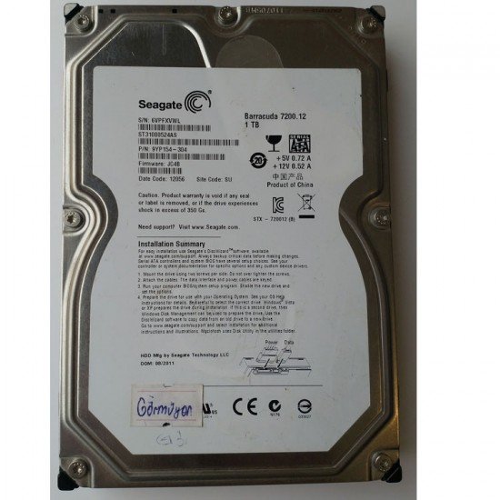 Arızalı- Seagate   1TB Harddisk