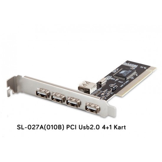 S-link Sl-027a-010b Pci Usb2.0 4+1 Kart