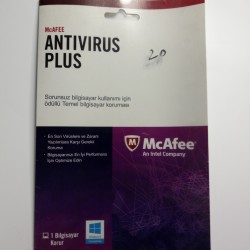 McAFEE ANTIVIRUS PLUS Programı McAFEE ANTIVIRUS PLUS Programı